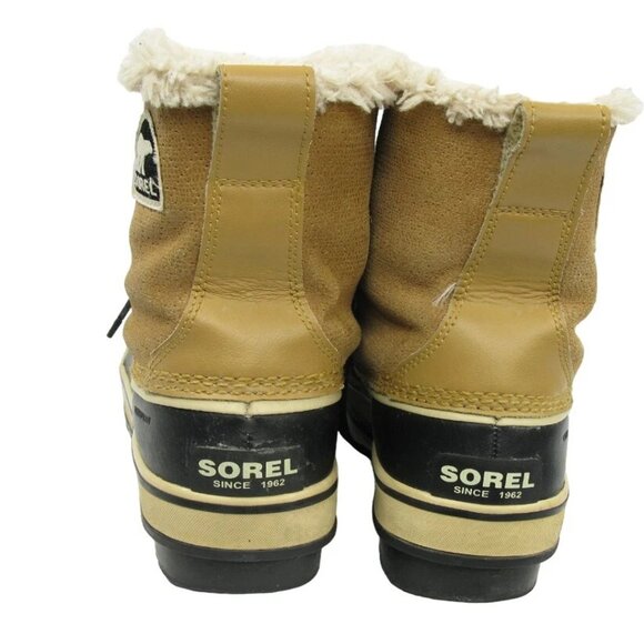 Sorel NL1631-280 Tivoli Leather Beige Insulated Waterproof Snow Boots Women's 7 - Picture 8 of 12